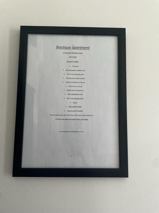 Boutique Apartment Wicklow Bagian luar foto